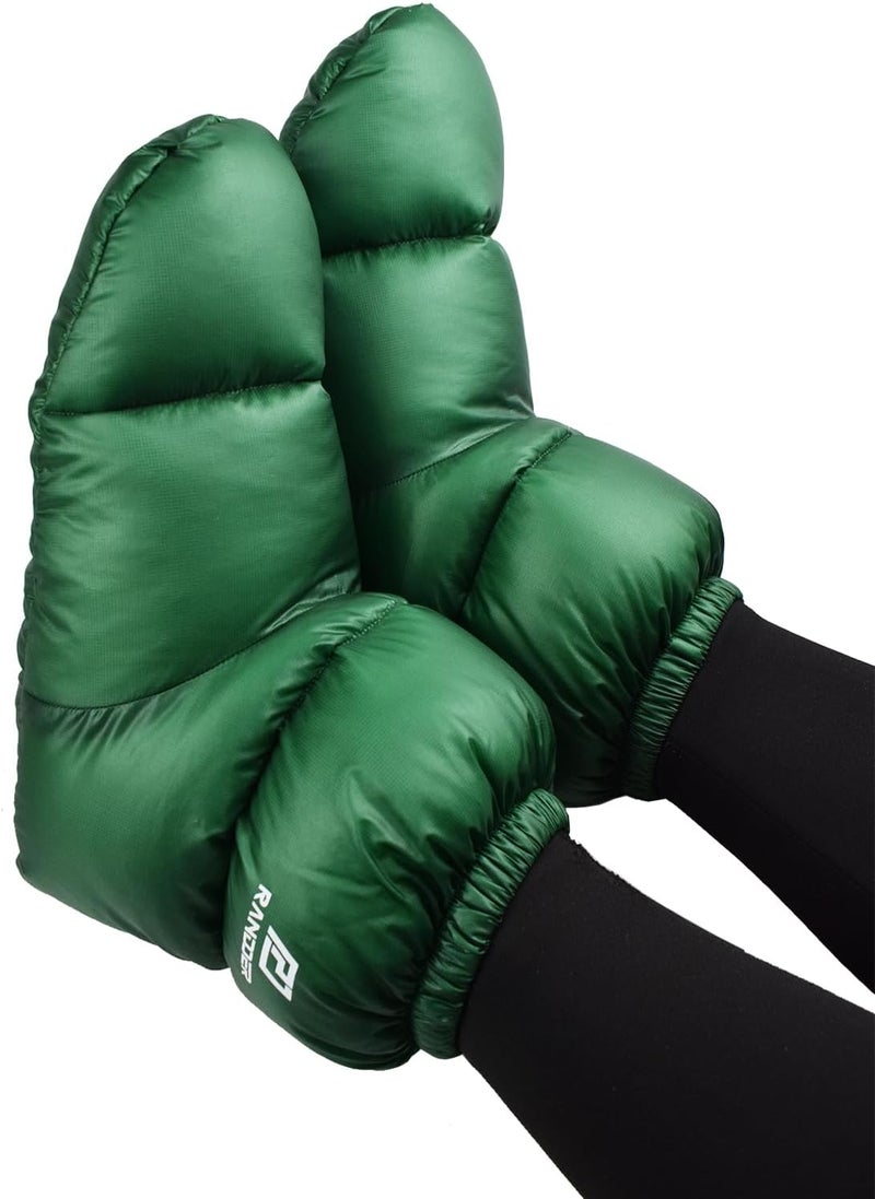 RANDDER Down Booties Warm Socks 10D Nylon Ultralight Sleeping Sock for Camp, Backpacking, Camping Sleeping Bag Tent Down Slippers Foot Warmer (R02) - Image 5